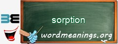 WordMeaning blackboard for sorption